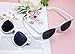 PENTA ANGEL Party Sunglasses 2/6Pcs Vintage Plastic Sunglasses for Men Women Wedding Beach Pool Summer Party Favors (2, White)
