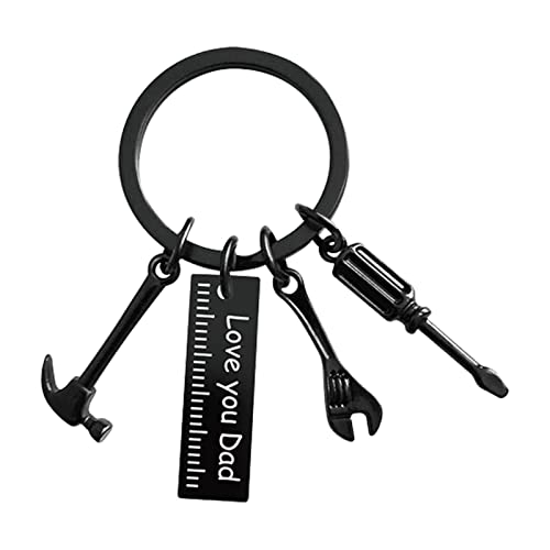 Chaveiro Dad – chave fenda, mini ferramentas manuais aço inoxidável ajustável, chave carro ferrament