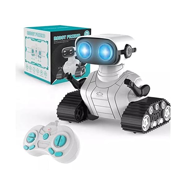 BOPTU Robot Toys, Rechargeable Robot Toy with Remote Control, Music, LED Eyes, Dance Moves, Flexible Head and Arms, Smart Sensing for Kids Boys Girls - Image 3