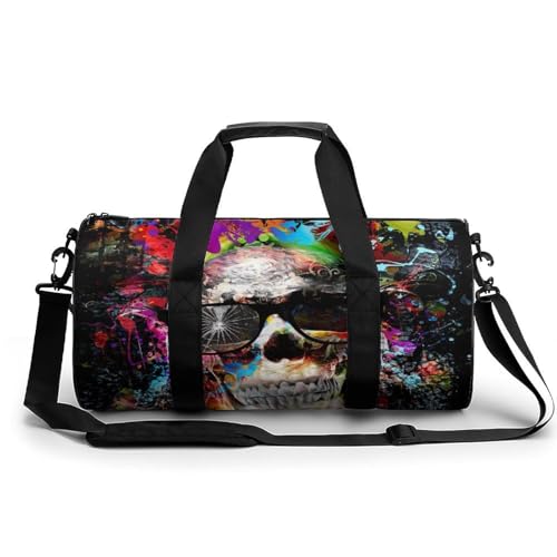 Sac de sport crâne 45x23x23cm : fini les affaires de gym encombrantes