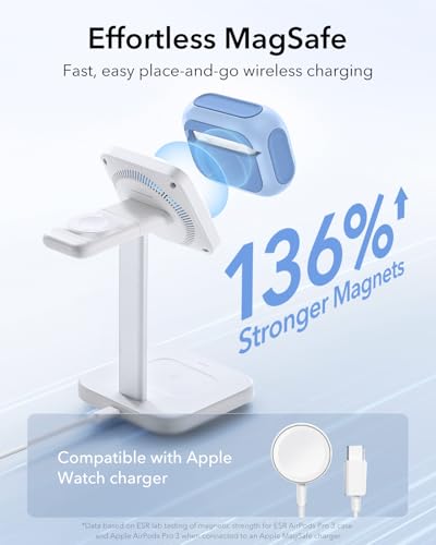 Image of ESR for AirPods Pro 3 Case, Compatible with AirPods Pro Case 3rd Generation (2025), Compatible with MagSafe, Full Drop Protection Cover with Lanyard, Blue