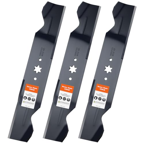 Image of Grasscool 942-0677B 54 inch Deck RZT54 Mower Mulching Blades Replacement | Fit Cub Cadet 1054 GT1554 GTX1054 SLT1554 LT1554 SLTX1054,Zero Turn Lawn Tractor Riding Lawnmower Yard,Bagger Sharp Cuts Mows