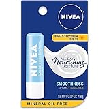NIVEA Smoothness Lip Care SPF 15, 0.17 oz (Pack of 8)