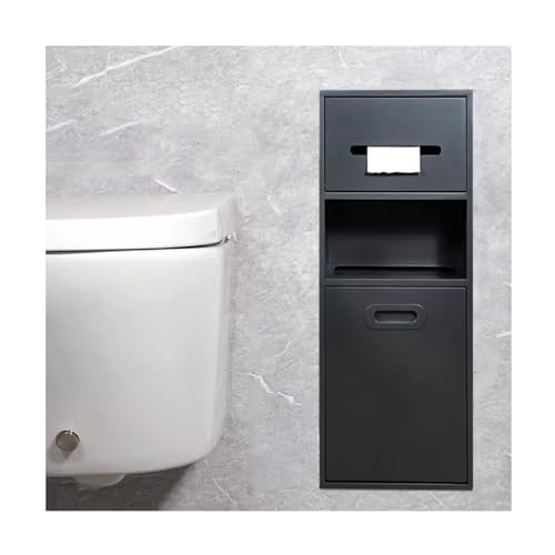 QUSYZD Waterproof Shower Niche Recessed,Recessed Niche,Stainless Steel Shower Nich Stainless Steel Bathroom Niche, Recessed Shelf Organizer Shower Niche, Garbage,Black-1