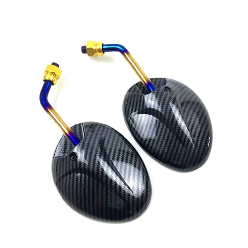 Espejos laterales de 10mm con ajuste rotatorio para visibilidad completa en moto 2