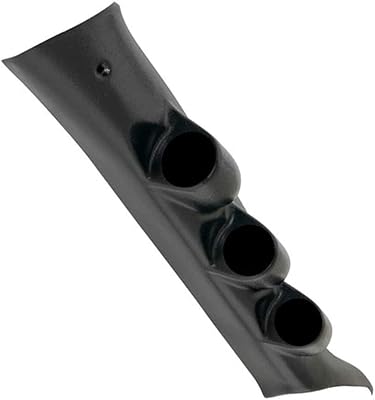 GlowShift Black Triple Pillar Gauge Pod Compatible with Chevrolet Chevy Silverado 2500HD 3500HD Duramax 2014-2019 - Complete Replacement - ABS Plastic - Mounts 3 2-116 52mm Gauges