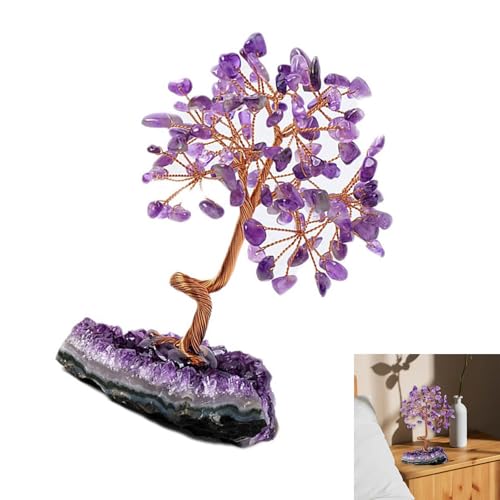 Bonsaï en cristal améthyste feng shui richesse prospérité décoration bureau - 3