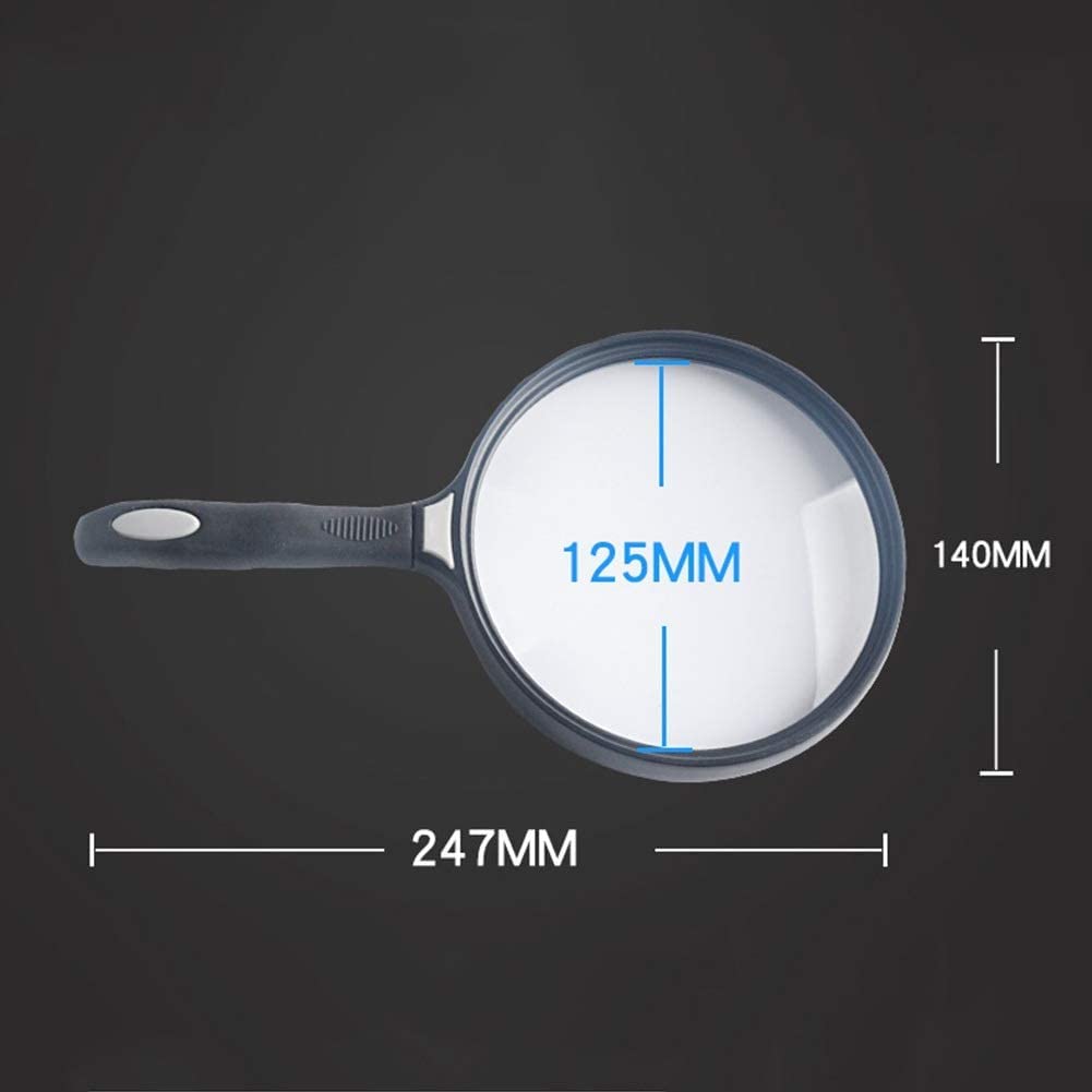 Lente d'Ingrandimento Gigante Portatile 3X, Lente Ottica da 125 mm per esperimenti di Lettura e osservazione di Piante.