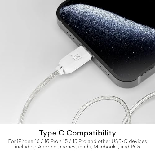 Image of MEE Audio USB Type C Headset Cable with Microphone and 3-Button Remote for MX PRO Series and M6 PRO in-Ear Monitors (USB-C Connector), Clear (Cable-USB-PRO-CL)