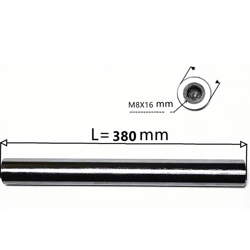 Chromowany, Hartowany Wał Liniowy, Opcje Średnicy Zewnętrznej 8–16 Mm, Długość 100–550, Z Gwintowanymi Otworami Na Obu Końcach(16mm,400mm)