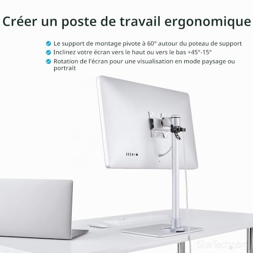 StarTech.com Support de bureau pour écran Compatible avec iMac Apple Cinema Display et Thunderbolt Display - vue 9