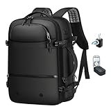 SOAEON Vacuum Backpack with Pump, TSA LOCK,Waterproof Underseat Carry on Backpack with Vacuum Seal Compression for Airplane
