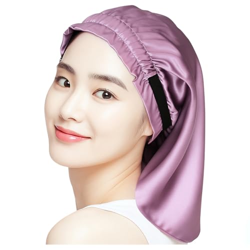 [KOTIMZO] �V���N �i�C�g�L���b�v �w�A�L���b�v 100% �V���N �T�C�Y�����\ �V���N�i�C�g ���C�y�� �ێ����� �A�Q�p �����F 60CM