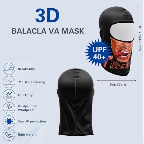 Image of Balaclava Mask 3D Print Full Face Mask Cooling Neck Gaiter Sun Protection Face Cover Mask Windproof Ski Mask