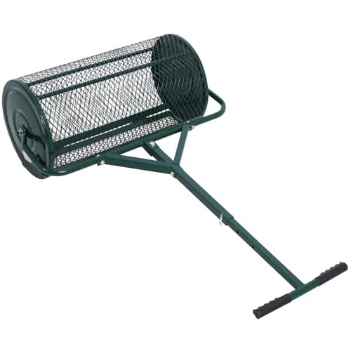Esparcidor de turba Geelife 24 pulgadas con malla metálica y mango en T miniatura 7