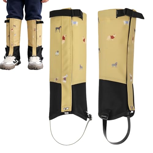 Huasean Polainas de Senderismo,Impermeables Antideslizantes | Protectores Transpirables De Calzado - para Niños Niñas Jóvenes Escalada Motociclismo Raquetas de Nieve Ciclismo Esquí Caminata Invierno