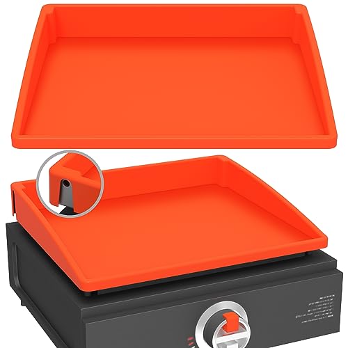 Silicone Griddle Mat Cover for Blackstone - 17 Inch True All-Encompassing Coverage Heavy Duty Food Grade Grill Buddy Mat All Season Cooking Surface Protective Cover