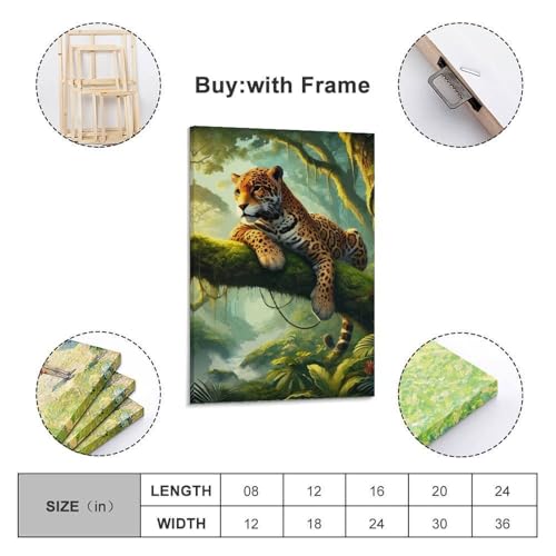 Toile Jaguar originale comme idee cadeau de decoration interieure - 3