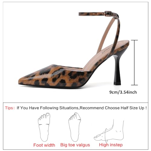 Image of Susanny Heels for Women Stiletto Closed Pointed Toe Backless Dress Shoes High Heels Sexy Kitten Pumps Wedding Guest Party Dance Prom Dressy Comfort Shoes