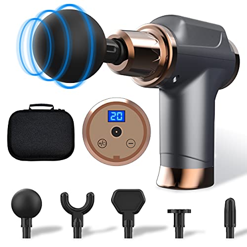 masagegäret Massagepistole Massage Gun für Nacken Schulter massagegerät rücken LED Anzeige Touchscreen Cover