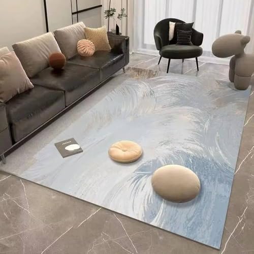 Tapis de sol de chambre à coucher abstrait doré flanelle 12 - 2
