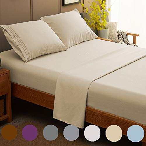 SONORO KATE Bed Sheet Set Super Soft Microfiber 1800 Thread Count Luxury Egyptian