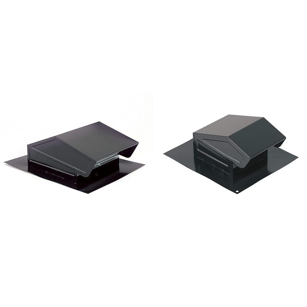 Broan-NuTone 634M Steel Roof Cap for 6" Round Duct, for Range Hoods, LoSone Fans, and Bath Ventilation Fans, Black