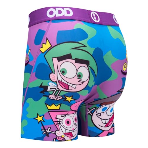Odd Sox - Fairly OddParents Camo Boxer Briefs – Underwear for Teens & Adults – Colorful Cartoon Design, Comfortable Stretch4