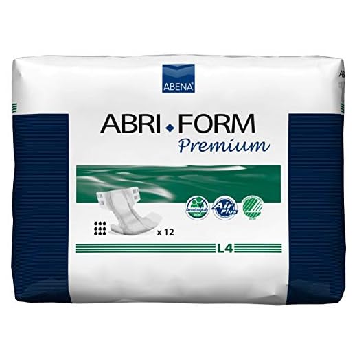 Abena Abri-Form Premium Incontinence Briefs, Level 4, (Small To Extra Large Sizes) Large, 48 Count