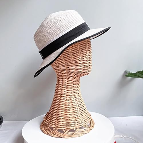 Porte-chapeaux en rotin et support de présentation pour béret et table