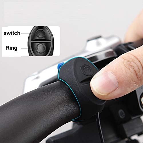 Miniatura 5 de LESOVI Bocina de bicicleta eléctrica de 120 db para ciclismo scooter 4 modos de sonido con batería recargable impermeable accesorios de bicicleta