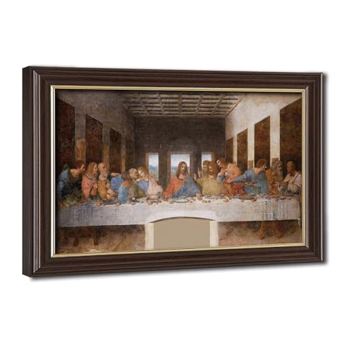 La Cène impression sur toile Da Vinci pour embellir un petit espace mural sombre