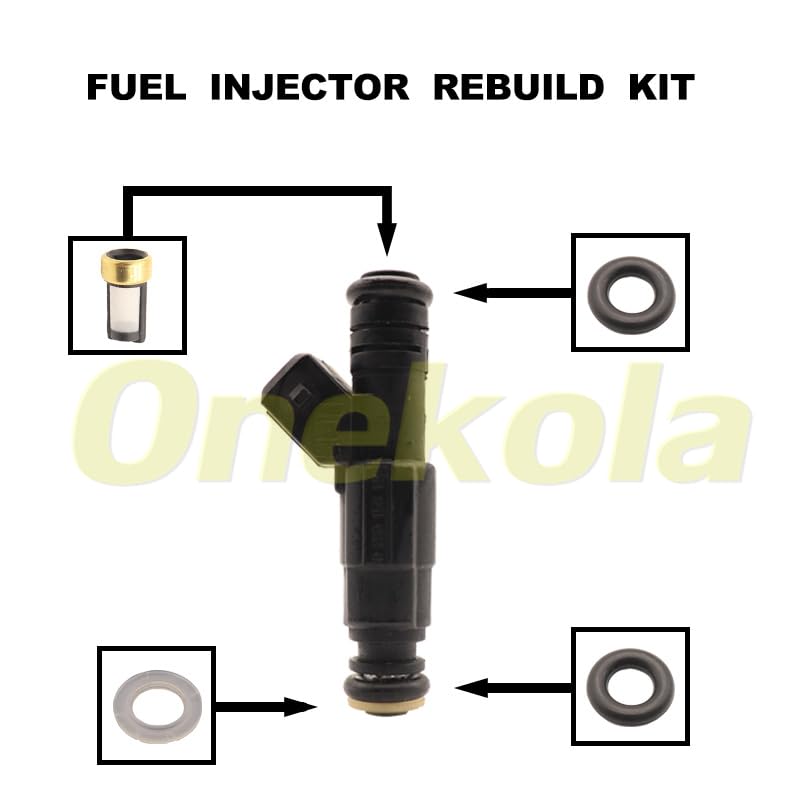 Fuel Injector Service Repair Kit Filters O rings Seals Grommets For Volvo 850 s70 v70 2.0 2.5 0280156146 026133025a 1389 - (Color: 20 set)