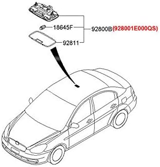 Miniatura 6 de Genuino 92800 1E000QS luz de la lámpara de la habitación para 2006 2010 Hyundai Verna acento