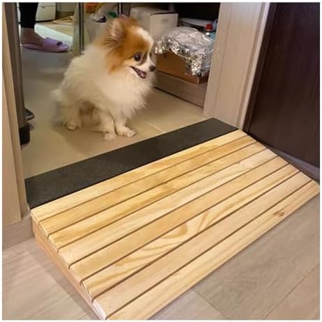 Wooden Doorway Ramps for Cars, Motorcycles & Wheelchairs - Adjustable 2.8" to 7.9" Rise - Ideal for Home, Garden, Shed & Step Access - Durable Curb Ramps