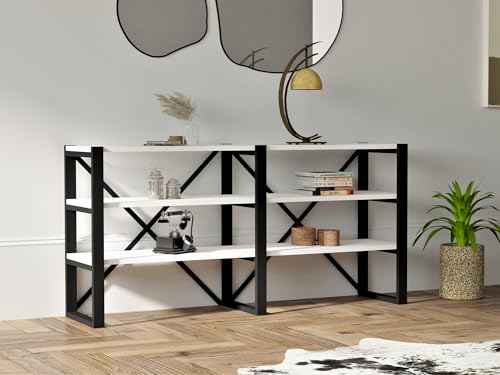 Bookshelf Taglia Unica bianco nero