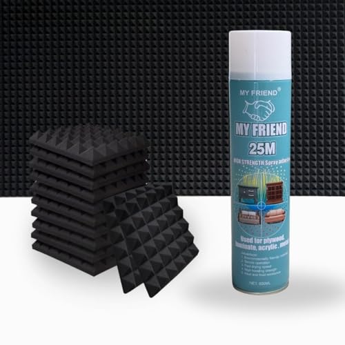 Image of URBAN-X Adhesive Spray for Acoustic Foams and Soundproofing Panels 650ML | Adhesive for Soundproofing & Acoustic Panels | Covers 90-100 Sqft. Area Per Bottle - My Friend (1)