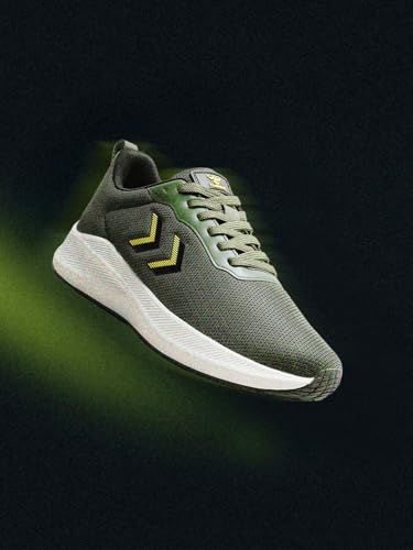 Image of hummel Ultralite Lace Up Sports Shoes for Men with Lightweight TPR Sole Comfortable Breathable and Slip Resitant Ideal for Running Walking Gym Trekking Hiking