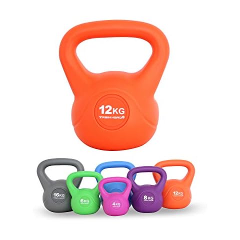 Train Hard Kettlebell 12 kg Kugelhantel Kunststoff Cover