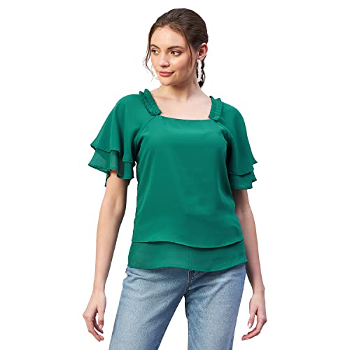 Image of Rare Women's Solid Regular Fit Blouse