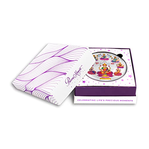 Image of ACPL Precious Moments BIS Hallmarked Ashta Laxmi Silver Coin 999 Pure with Gift Box