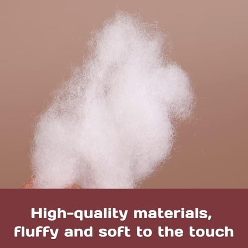 Image of Premium Polyester Fiber Fill, Washable Stuffing for Cushions, Pillows, Soft Toys, Non-Allergenic (4900 Gram)