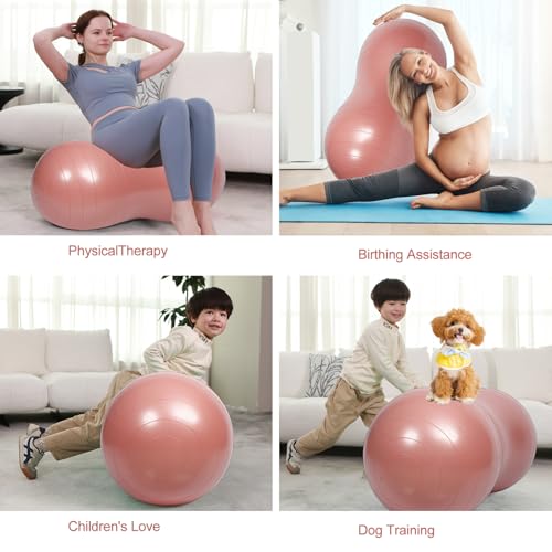 Image of INPANY Peanut Exercise Ball for Labor, Physical Therapy & Fitness