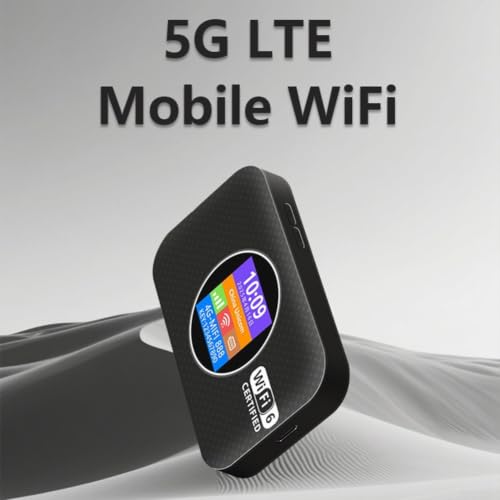Router 4G libre WiFi de bolsillo negro con puertos LAN 6