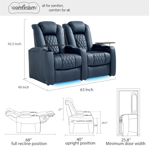 Luxury recliner sofa home theater