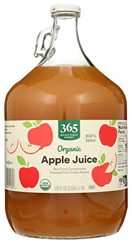 365 by Whole Foods Market, Organic Juice Not from Concentrate - Pasteurized, Apple, 128 Fl Oz