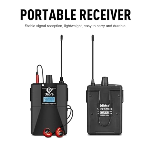 D Debra Audio Pro Er-102 Uhf Iem Wireless In Ear Monitor System With Monitoring Type For Stage thumb #4
