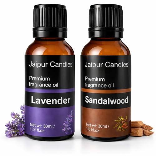 Image of Fragrance Oil | 30ml+30ml | Lavender, Sandalwood Fragrance oil | Best for Aromatherapy | Use in Diffusers, Candles, Air Fresheners