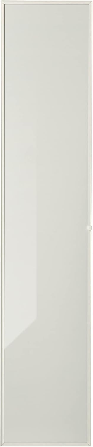 HÖGBO Glass door, white, 40x192 cm