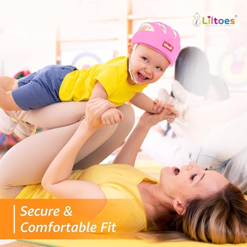 Image of Baby Safety Products Combo | LILTOES Baby Head Protector + Edge Guard for Safety of Kids 6M to 3 Years | Baby Safety Helmet with Corner Guard Protection (Pink+Corner)
